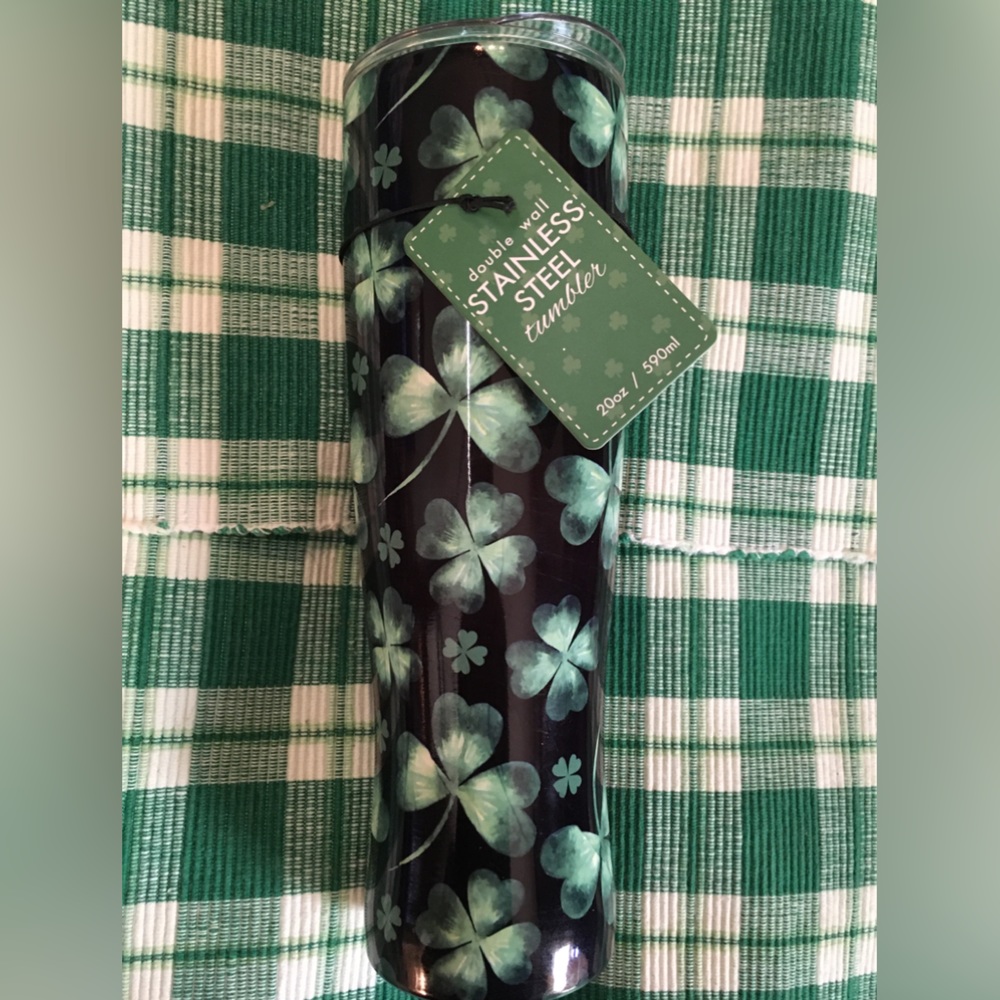 Festive ☘️Shamrock Double Wall Stainless Steel Tumbler ☘️☘️☘️